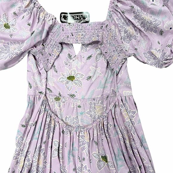 NEW Angie Floral Sleeve Dress Size L - Picture 4 of 8